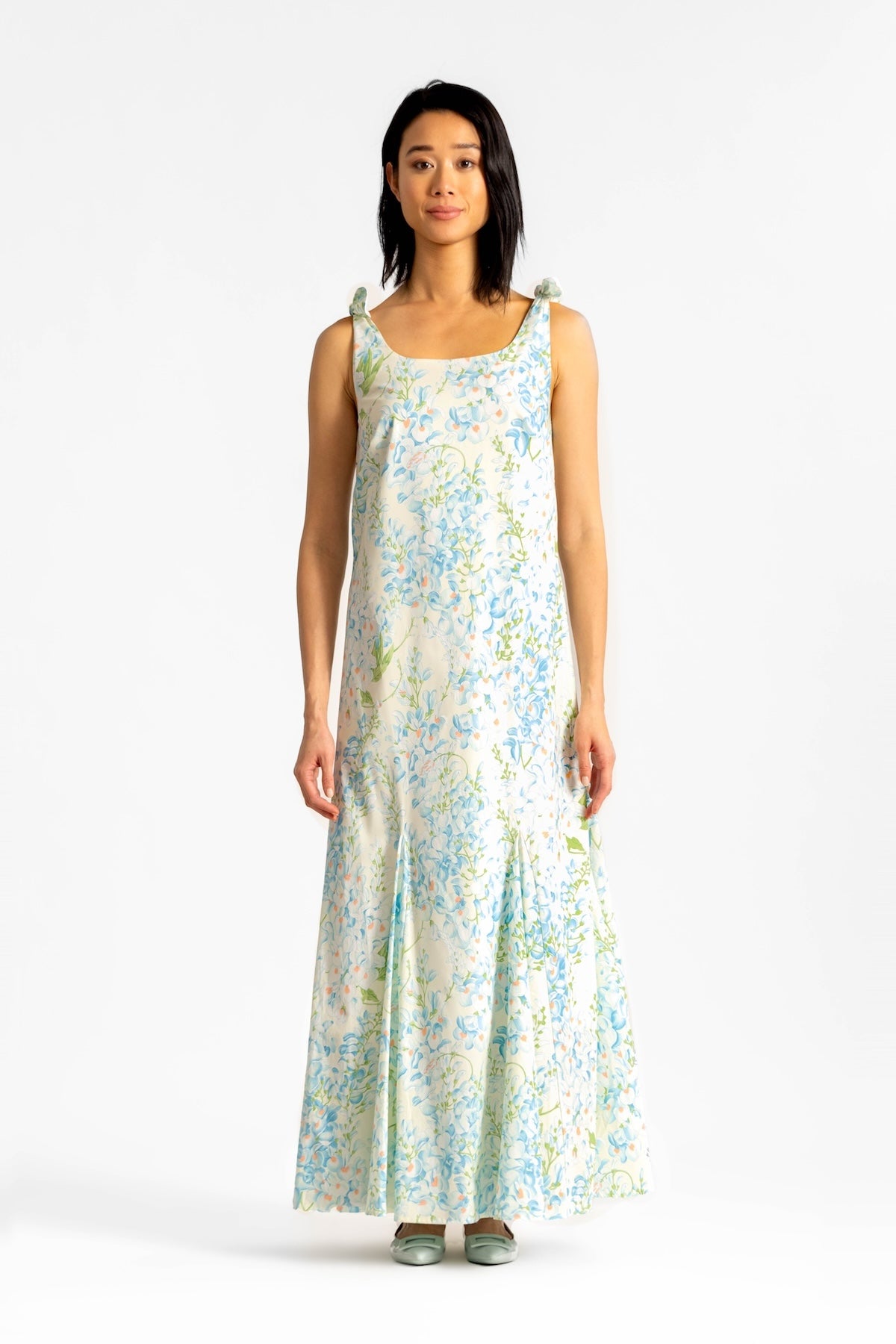 Ashley Blue Wisteria Floral Maxi Dress