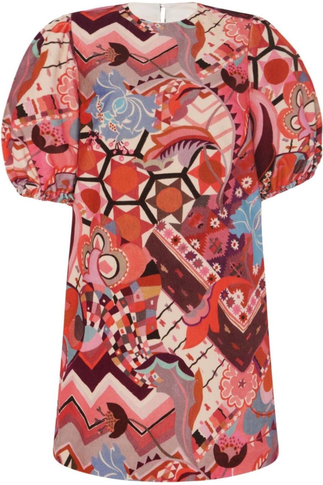 Women's Barb Dress in Printed Velvet - Casey Marks