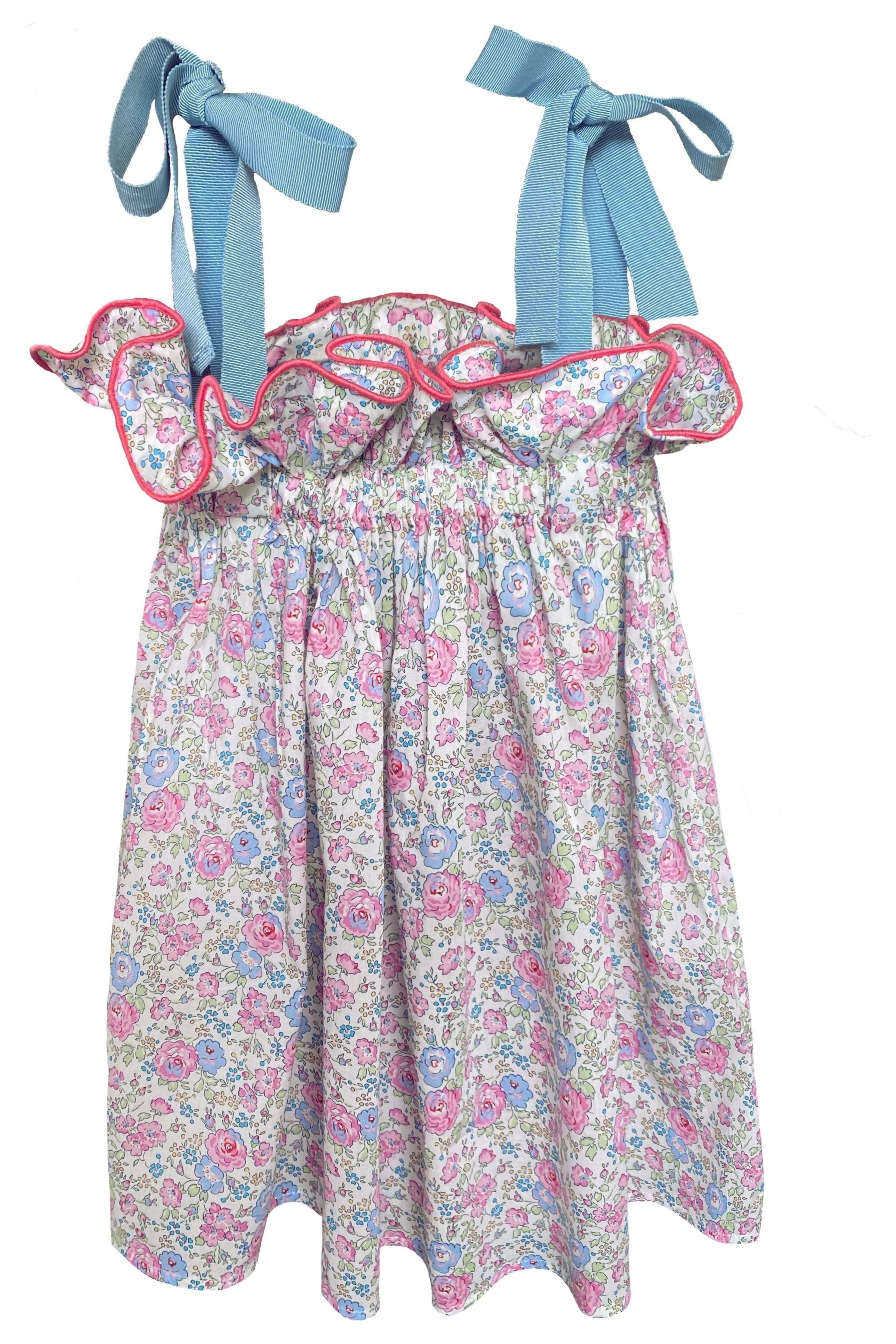 Girls' Jaime Dress in Pink Rosarium - Casey Marks