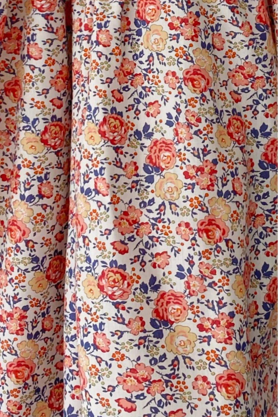 Girls' Jaime Dress in Coral Floral - Casey Marks