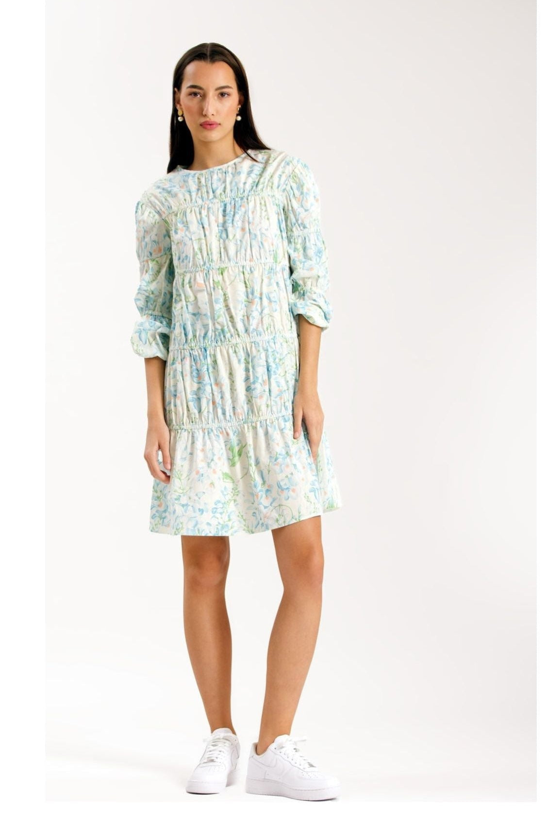 Martha Blue Wisteria Floral Dress