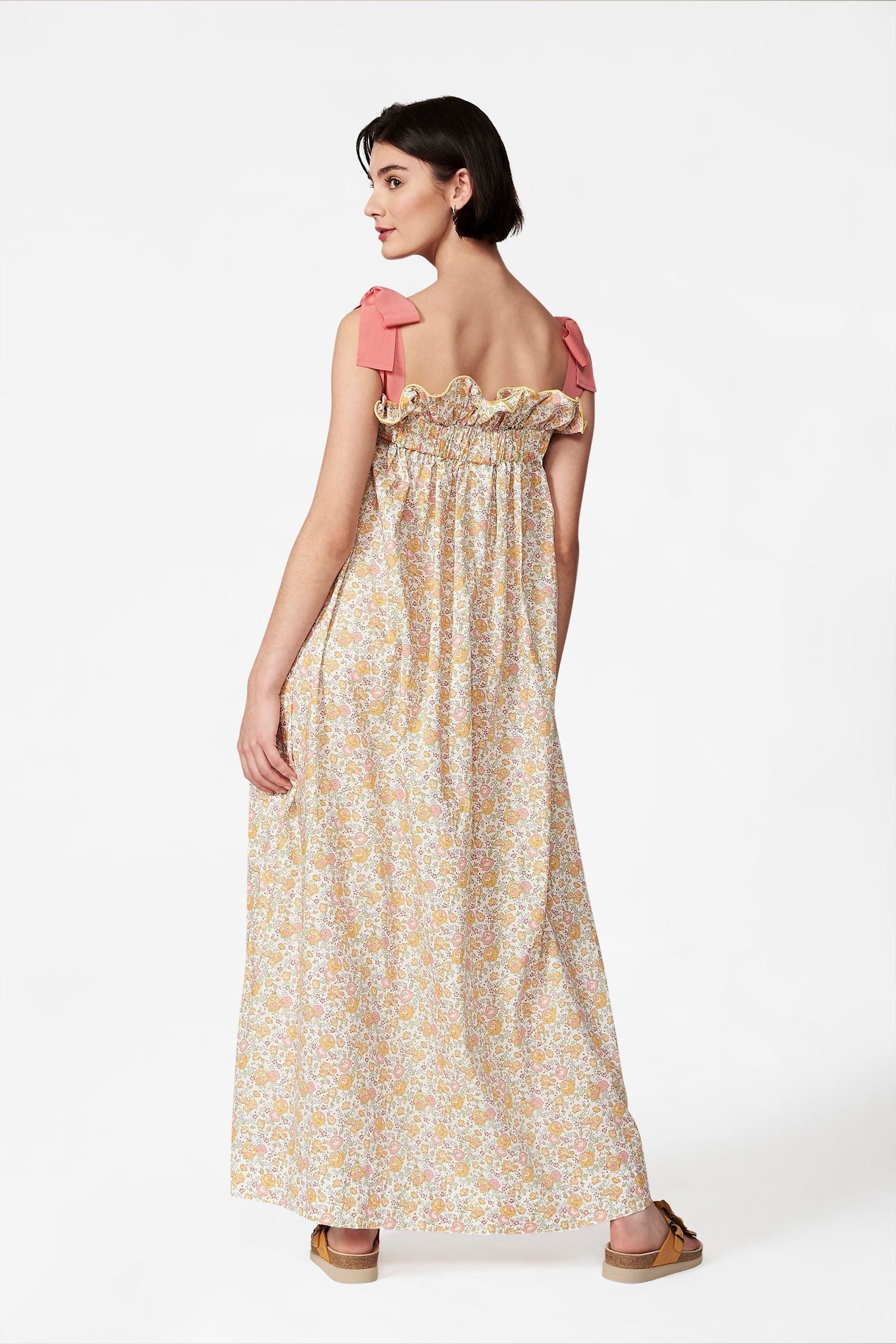 Women's Jaime Dress in Melon Blossom Floral - Casey Marks