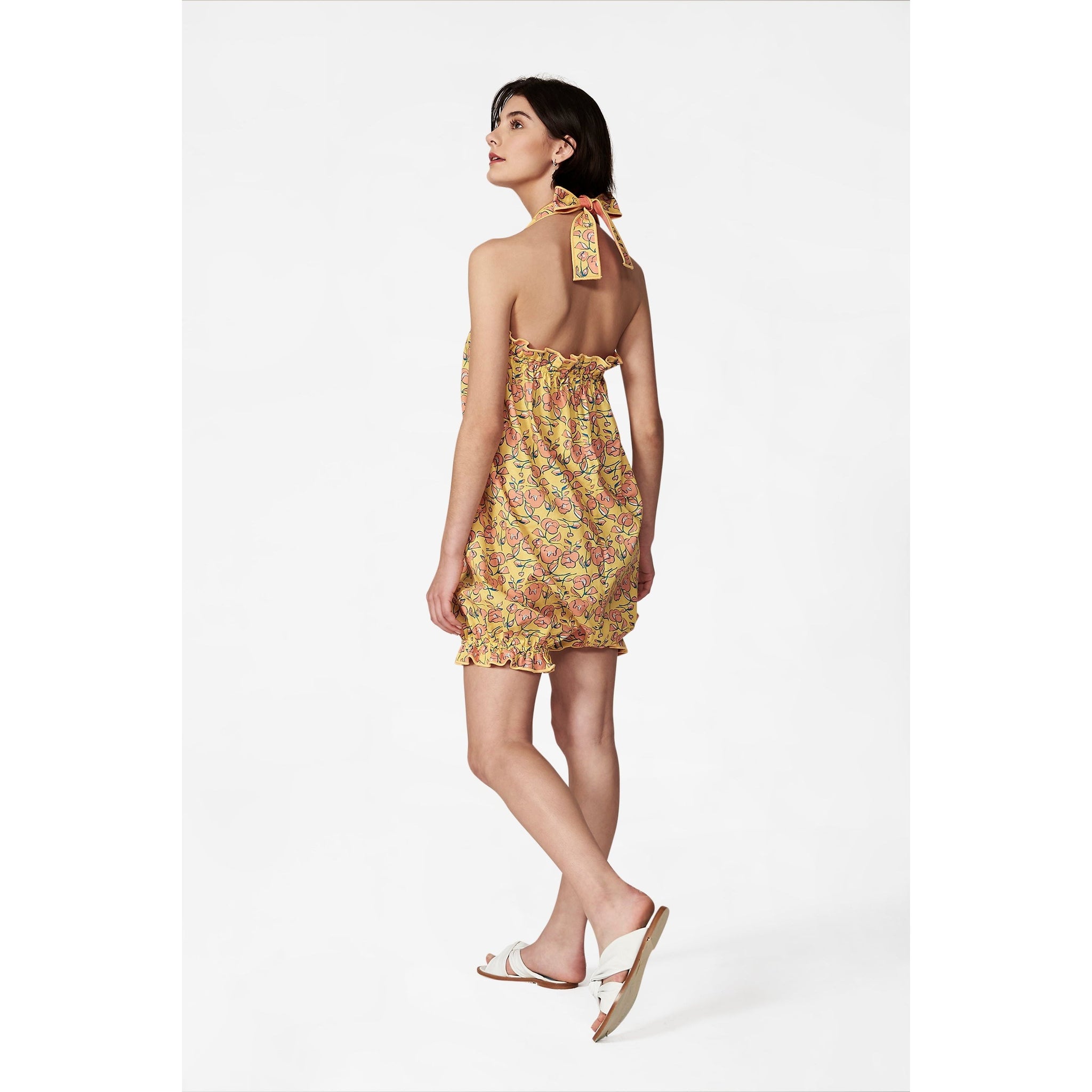 Women's Peter Playsuit in Yellow - Casey Marks