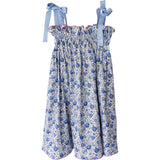 Girls' Jaime Dress in Blue Floral - Casey Marks