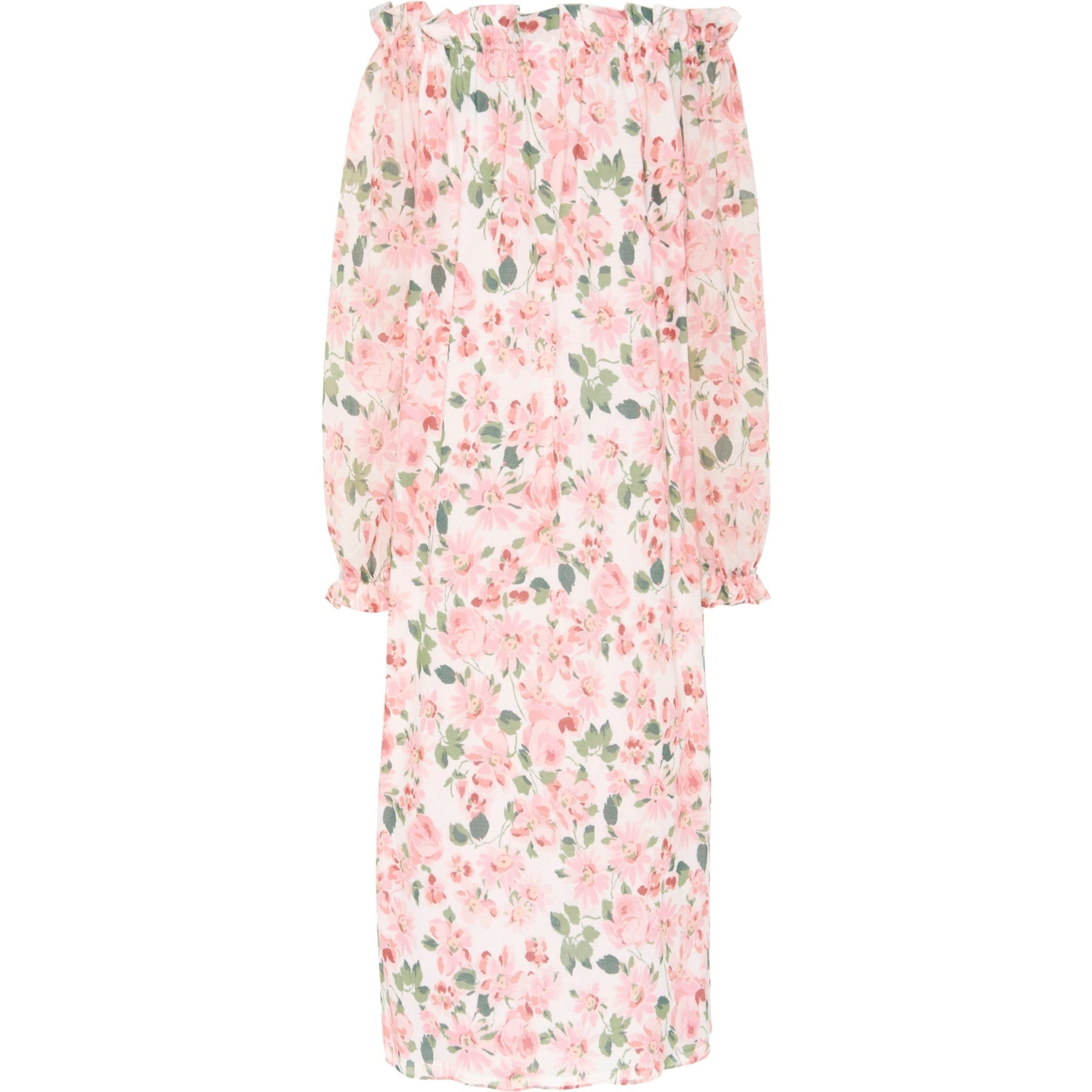 Women's Grace Dress in Pink Floral Cotton Voile - Casey Marks