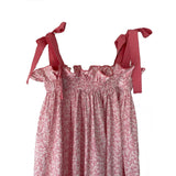 Girls' Jaime Dress in Pink & White Ditsy Floral - Casey Marks