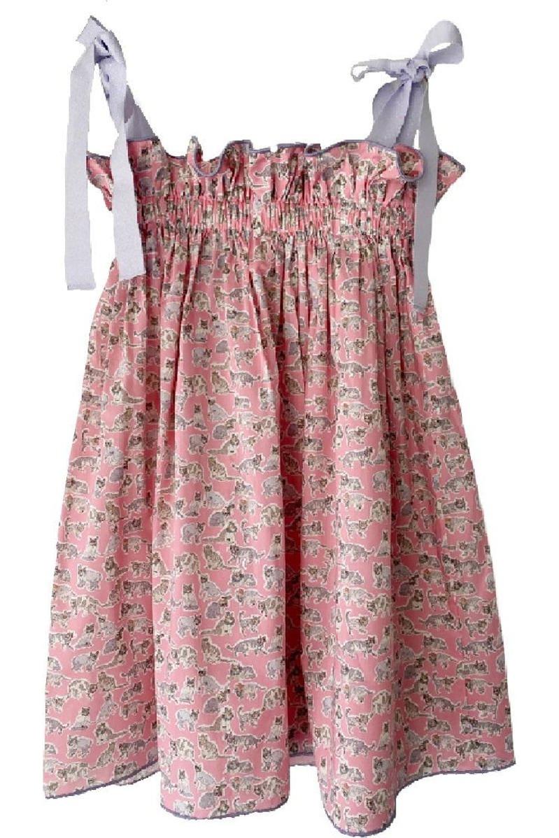 Girls' Jaime Dress in Pink Kitten - Casey Marks