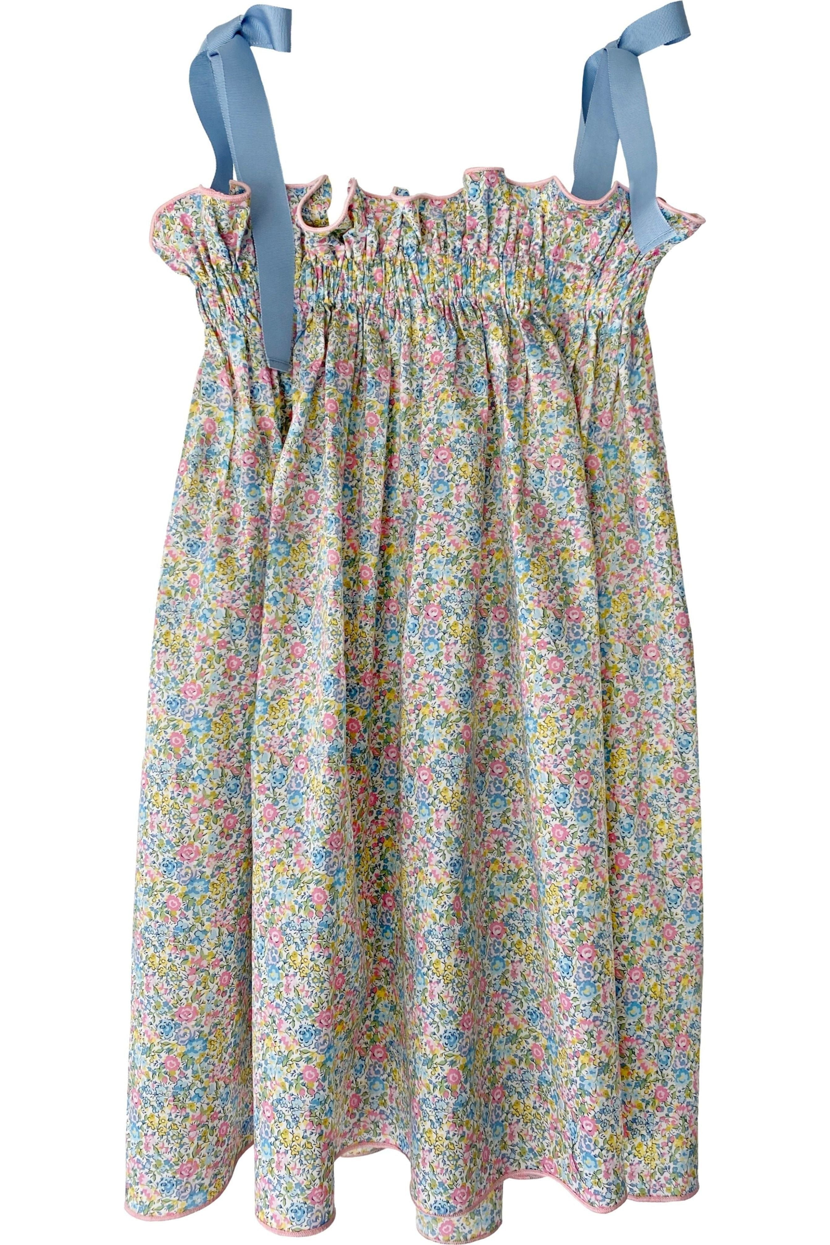 Girls' Jaime Dress in Pastel Ditsy Floral - Casey Marks